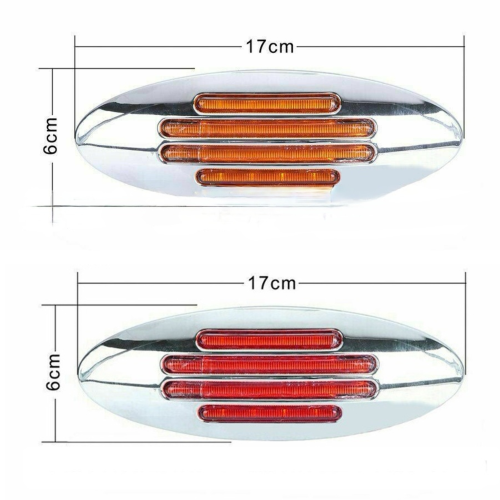 ES-TT8049  Oval Flat Line Led Lights Truck Side Marker Light Signal Lights